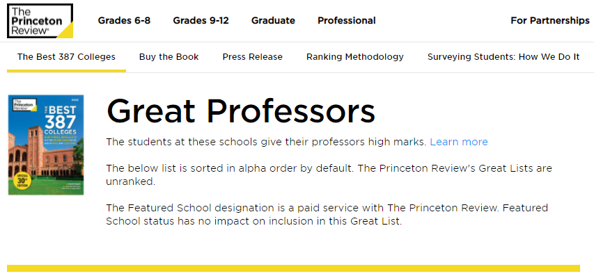 教授评分*高-大学排名